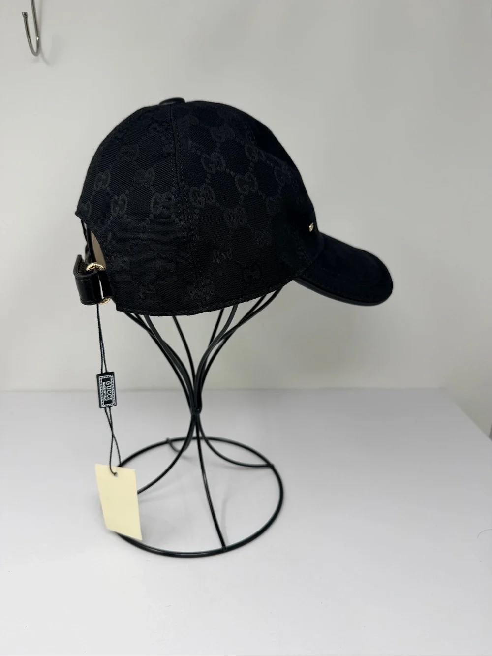 Gucci Black GG Jacquard Baseball Cap